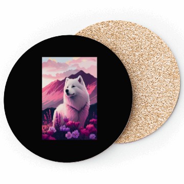Discover Samoyed Nature Coasters