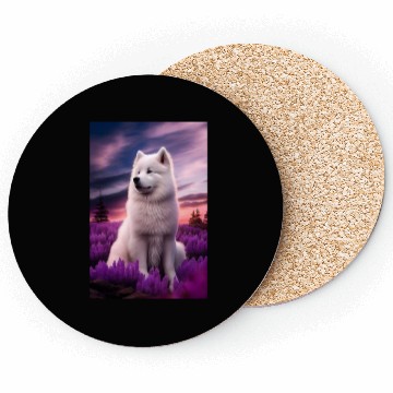 Discover Samoyed Nature Coasters
