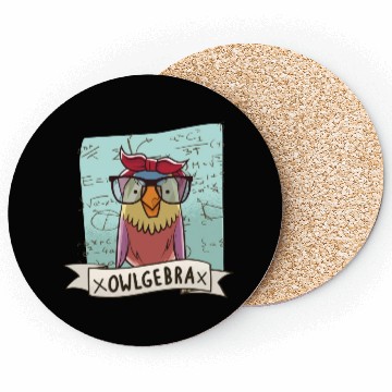 Discover Owlgebra Owl Nerd Math Teacher Coasters