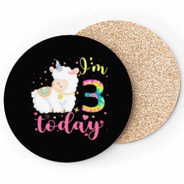 Discover 3 Year Old Llama Birthday Party 3rd Animal Coasters