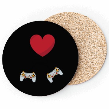 Discover I love gaming on valentine day Coasters