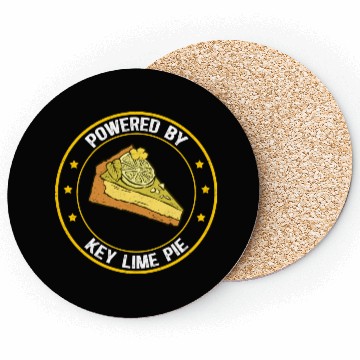 Discover Powered By Key Lime Pie Pies Lover Coasters