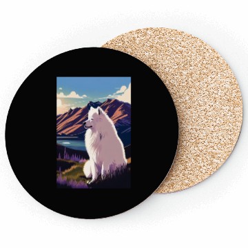 Discover Samoyed Nature Coasters