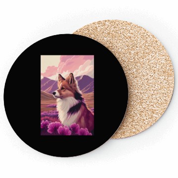 Discover Shetland Sheepdog Nature Sheltie Coasters