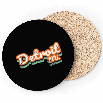Discover Retro Vintage Detroit Mi Coasters
