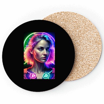 Discover Bitcoin Woman Coasters