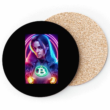 Discover Bitcoin Woman Coasters
