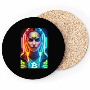 Discover Bitcoin Woman Coasters