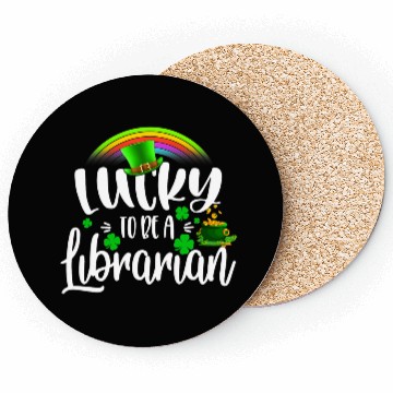Discover Irish Lucky To Be A Librarian St Patricks Day Coasters