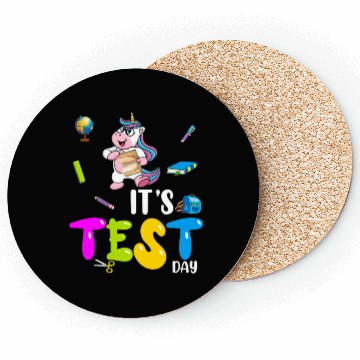 Discover Its Test Day Cute Testing Day Teacher Student Coasters