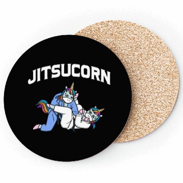 Discover Jitsucorn Jiu Jitsu Unicorn MMA BJJ Judo 1 Coasters
