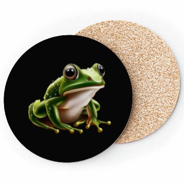 Discover Rain frog water drop frog Coasters