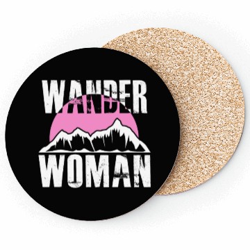 Discover Wanderwoman Mountaineering Hiking Women Coasters