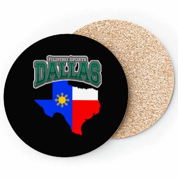 Discover Dallas Filipino Sports, Texas Philippines Flag Coasters