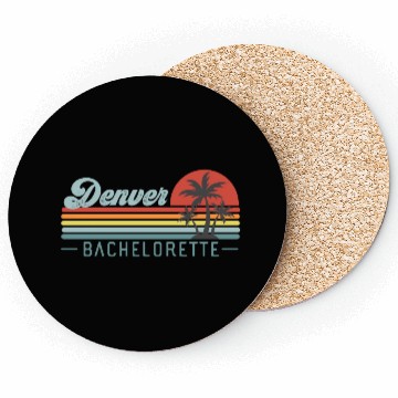 Discover Denver Bachelorette, Palm Trees & Vintage Sunset Coasters