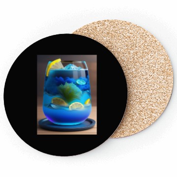 Discover Electric Blue Lemonade Coasters