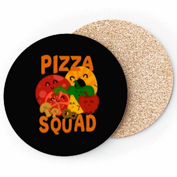 Discover Pizza Squad Pizza Ingredients For Pizza Lover Coasters