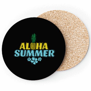 Discover Aloha Summer Pineapple sweet Fruit tropical Coasters