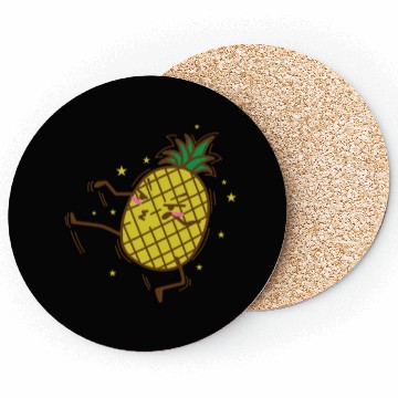 Discover Karate Pineapple Tropical Sweet Fruit Coasters