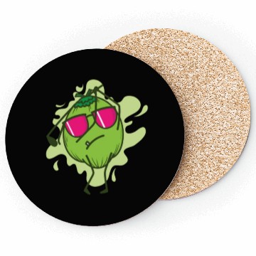 Discover Coconut playing Golf Fruit Palm Coasters