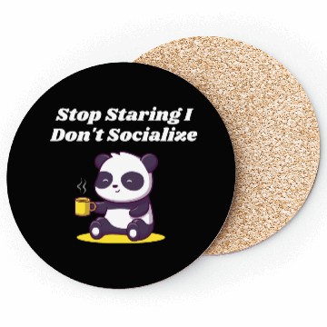Discover Stop Staring I Dont Socialize Nerd Introvert Weird Coasters