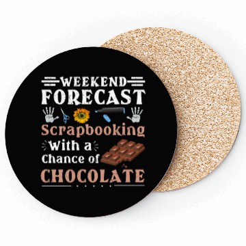 Discover Scrapbooker Gift Weekend Forecast Scrapbooking Coasters