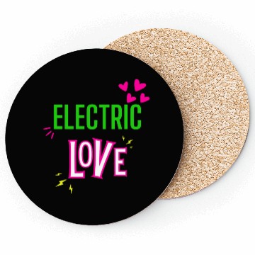 Discover Electric Love in Neon Colors: Romance and Fun! Coasters