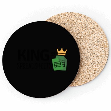 Discover King of Spreadsheets - Excel, Accounting, Sheets Coasters