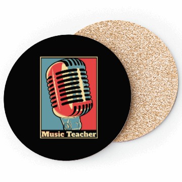 Discover Music Teacher Poster Coasters