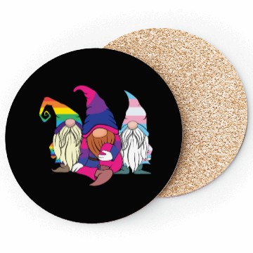 Discover Gnomes Elf LGBTQ Rainbow LGBT Pride Month Coasters