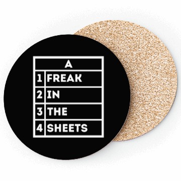 Discover Freak In The Sheets Excel Sheet Spreadsheet Funny Coasters