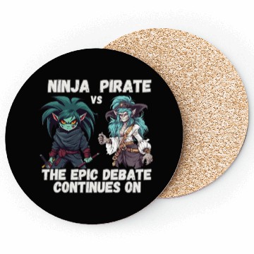 Discover Ninja vs Pirate, Debate Coasters