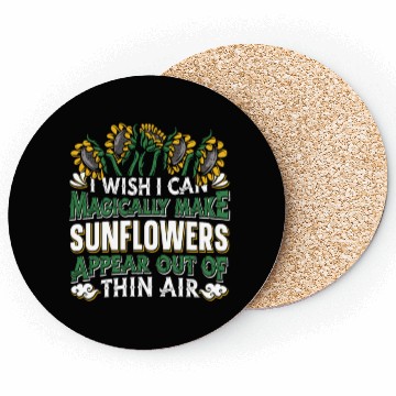 Discover Sunflower Gardening Magical Coasters