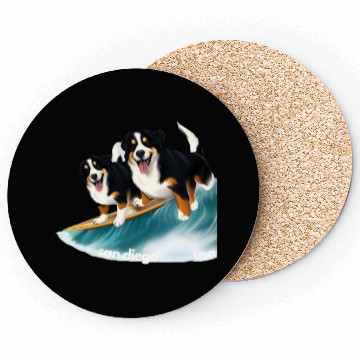 Discover San Diego Surf Pups Coasters