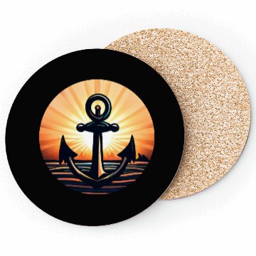 Discover Anchor in the sunset Coasters