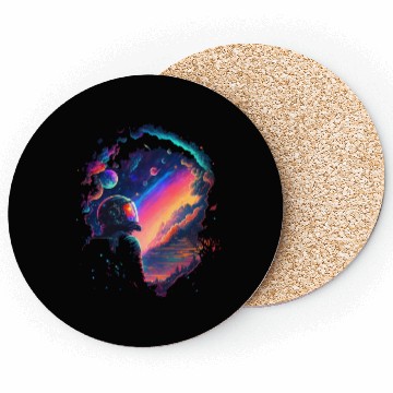 Discover Psychedelic Astronaut Coasters