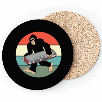 Discover Harmonica Carrying Cool Bigfoot Coasters