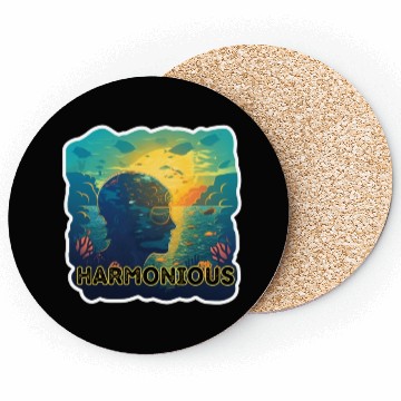Discover Harmonious Depths Journey into Ocean Vibes Coasters