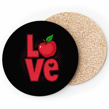 Discover Apple Love Apples Picker Picking Farmer Coasters