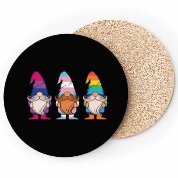 Discover Cute Gnomes Elf LGBTQ Rainbow LGBT Pride Month Coasters