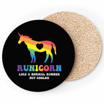 Discover Funny Running Sayings Unicorn Runicorn Cool Runner Coasters