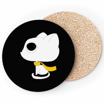 Discover black white kittens 02 Coasters