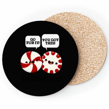 Discover Encourage Mint Cute Candy Coasters
