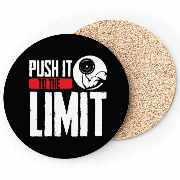 Discover Push It To The Limit Workout Weightlifting Gym Coasters