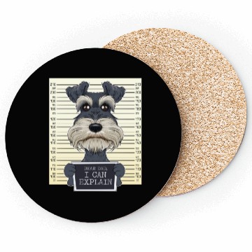 Discover Miniature Schnauzer Dad I Miniature Schnauzer Coasters