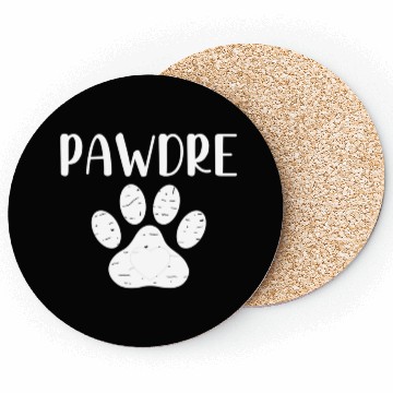Discover Funny Dog Dad Pawdre Coasters