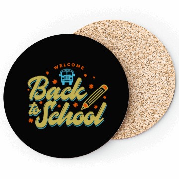 Discover Welcome Back To School School Bus Driver Coasters