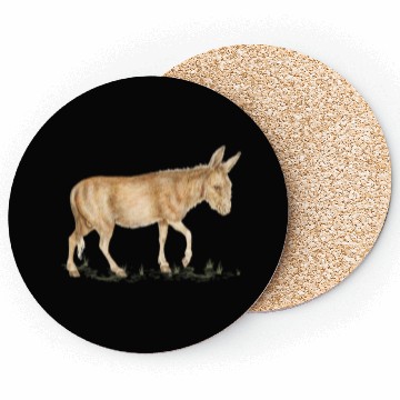 Discover Farm Donkey Animal Lover Zookeeper Mule Farmer Coasters