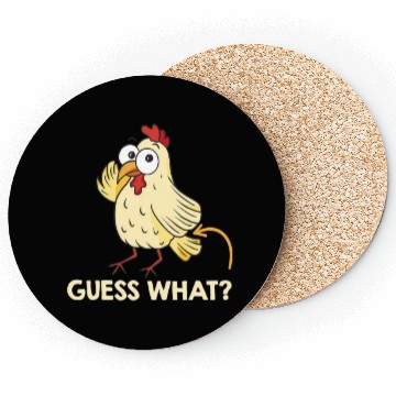 Discover Guess What Chicken Butt Chickens Farmer Coasters