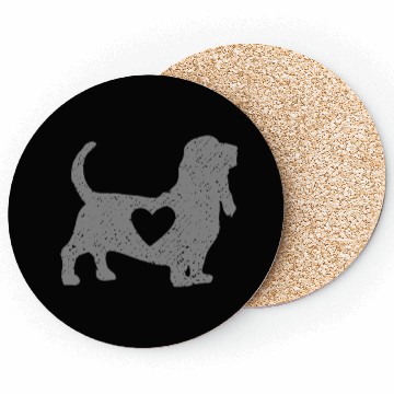 Discover Black Basset hound Coasters
